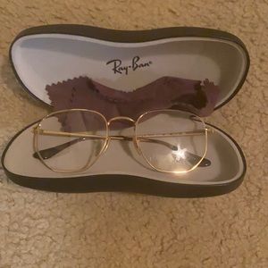 Gold Aviator Ray Ban Glasses
